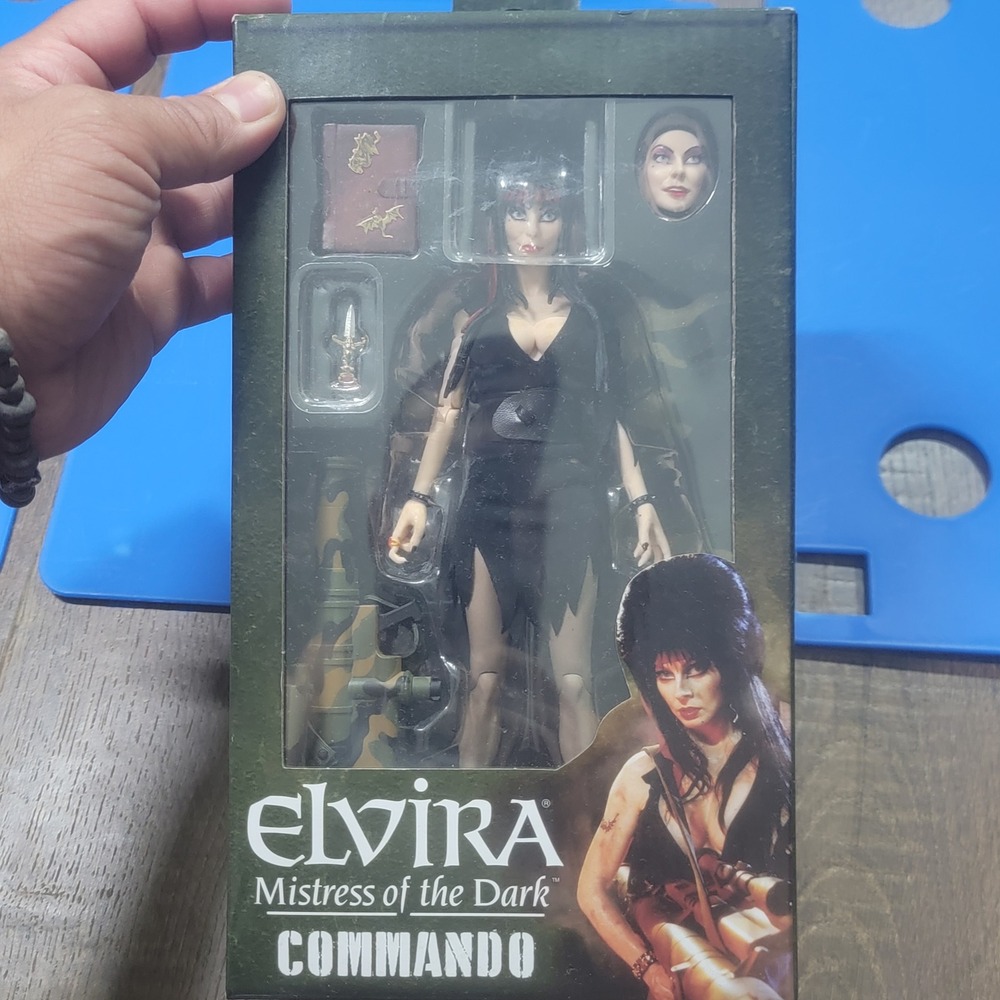NECA Elvira Mistress of the Dark Commando 8 Inch Action Figure 342434 NEW